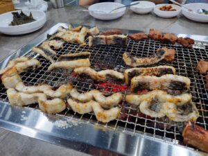 숯불 장어 요리