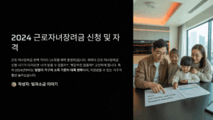 2024 근로·자녀장려금 완벽 가이드 (소득별 혜택 총정리)